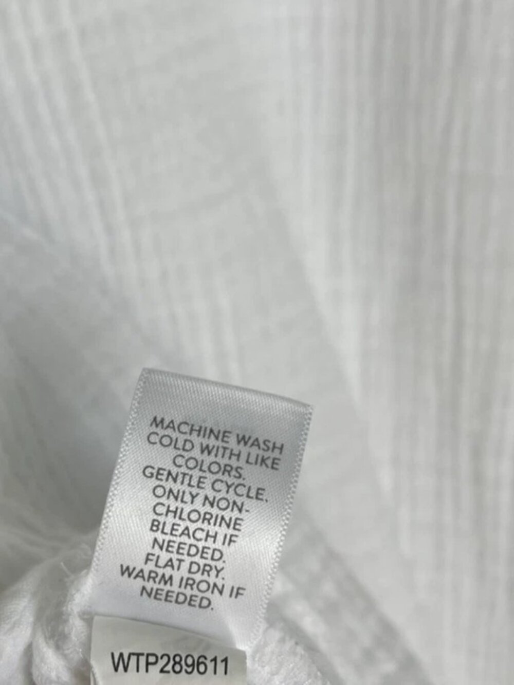Pure J Jill White Cotton Gauze 3/4 Sleeve Tunic Cottagecore Coastal - Picture 4 of 8